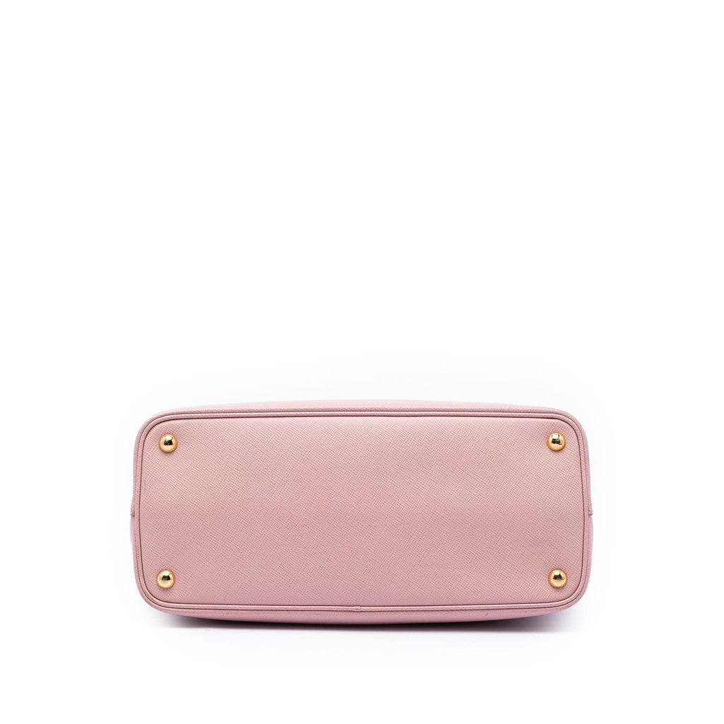 Prada Medium Bicolor Saffiano Cuir Double Satchel