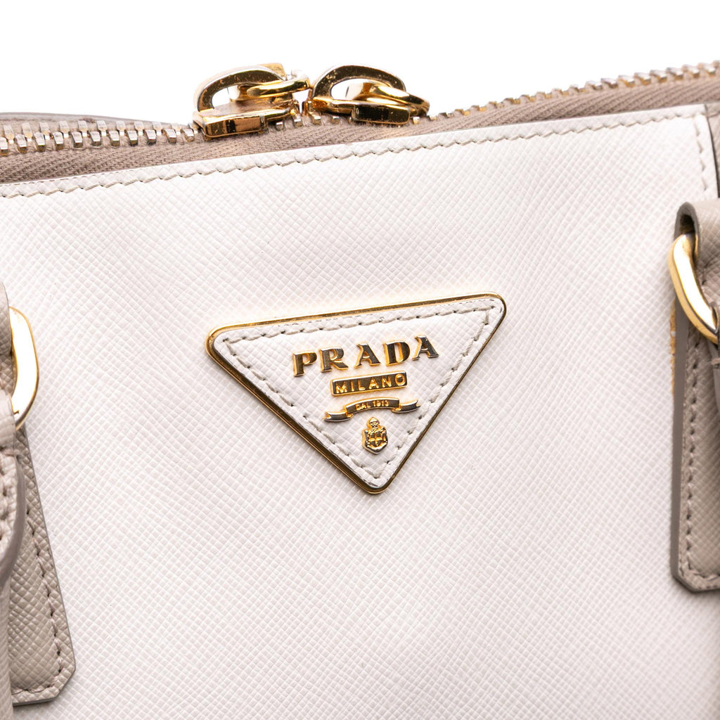 Prada Medium Bicolor Saffiano Lux Promenade Satchel