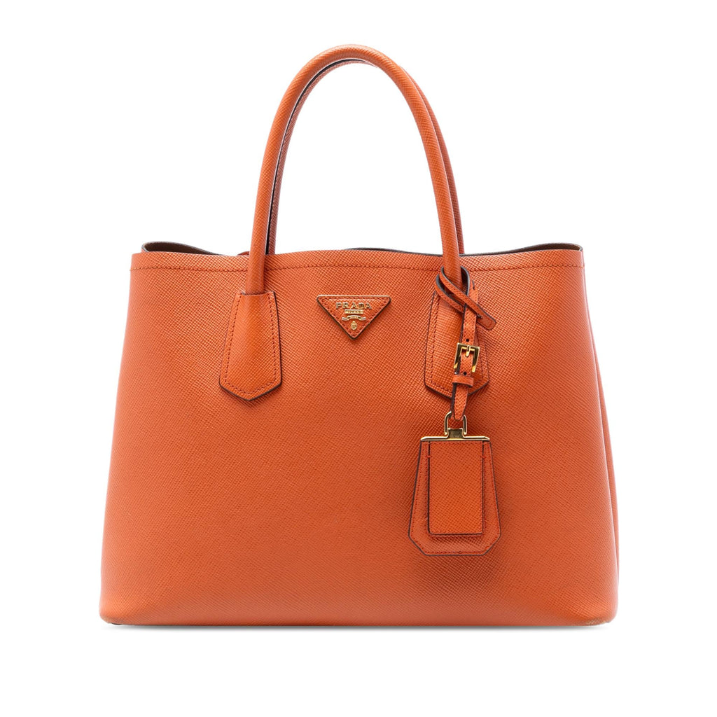 Prada Medium Saffiano Cuir Double Satchel
