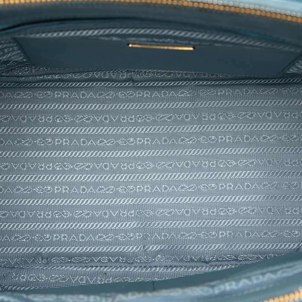 Prada Medium Saffiano Lux Galleria Double Zip Satchel