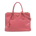 Prada Medium Saffiano Lux Galleria Double Zip Satchel