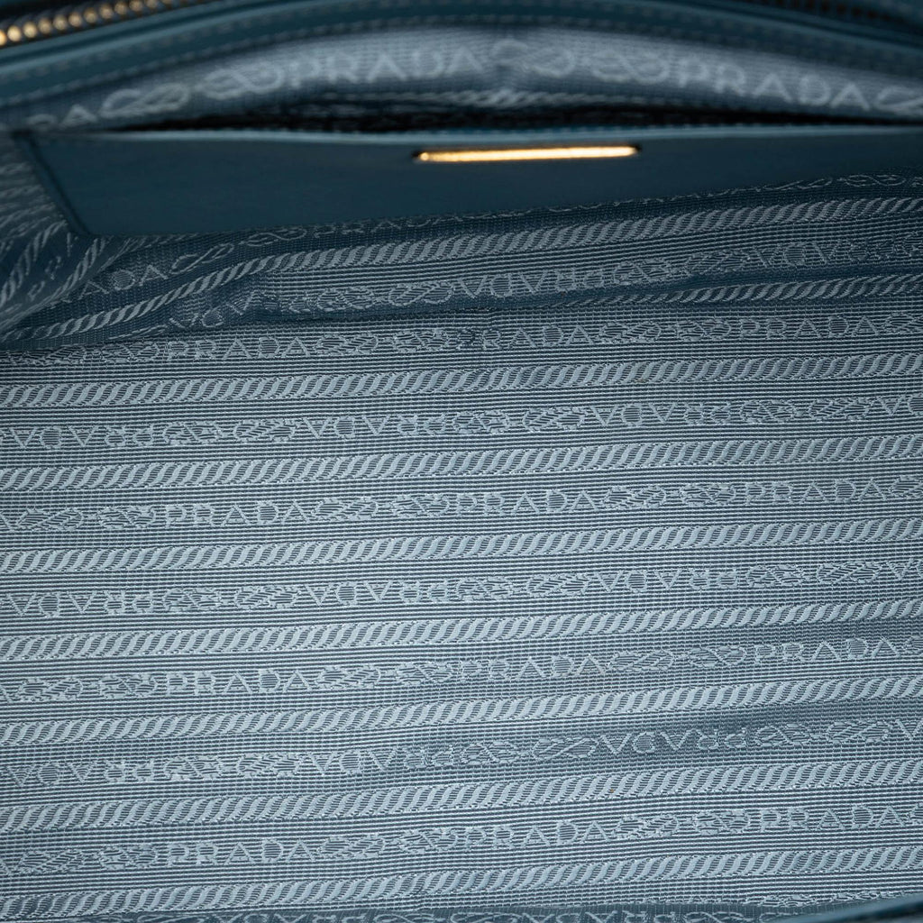 Prada Medium Saffiano Lux Galleria Double Zip Satchel
