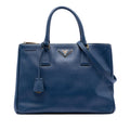 Prada Medium Saffiano Lux Galleria Double Zip Satchel