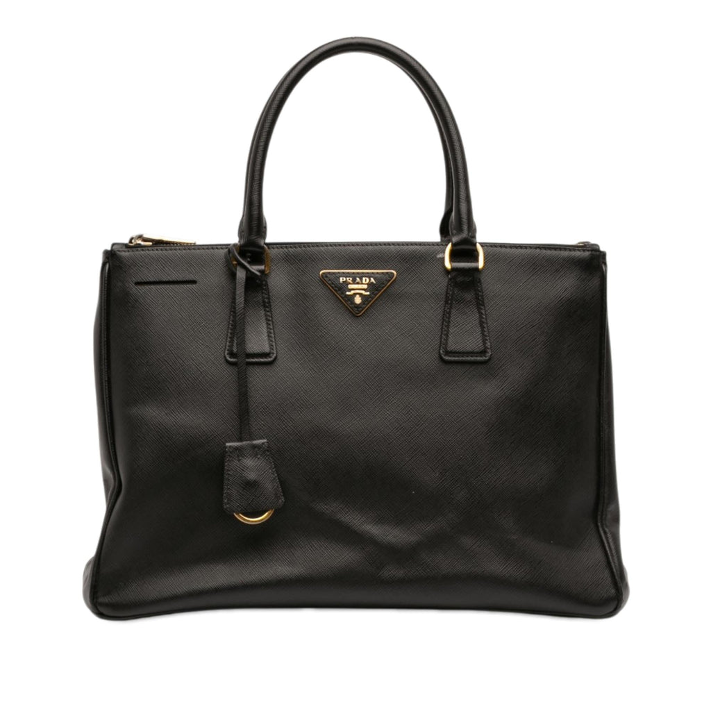 Prada Medium Saffiano Lux Galleria Double Zip Satchel