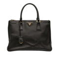 Prada Medium Saffiano Lux Galleria Double Zip Satchel
