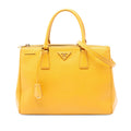 Prada Medium Saffiano Lux Galleria Double Zip Satchel