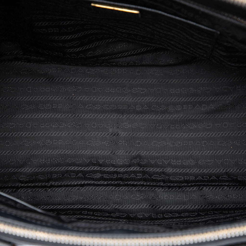 Prada Medium Saffiano Lux Galleria Double Zip Satchel