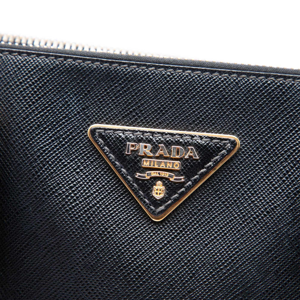 Prada Medium Saffiano Lux Galleria Double Zip Satchel