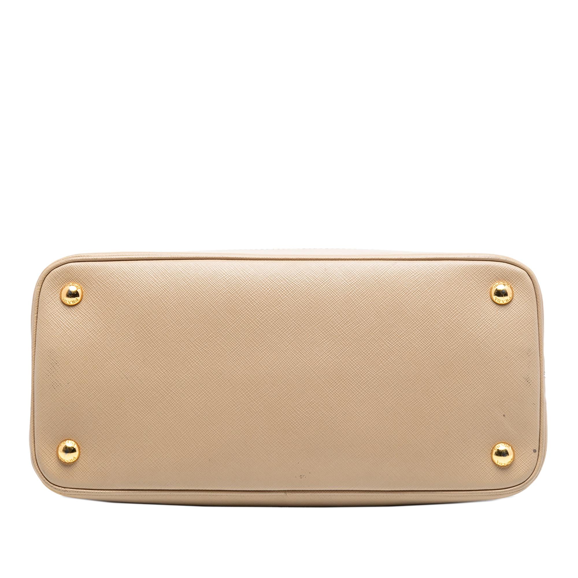 Prada Medium Saffiano Lux Open Promenade Satchel