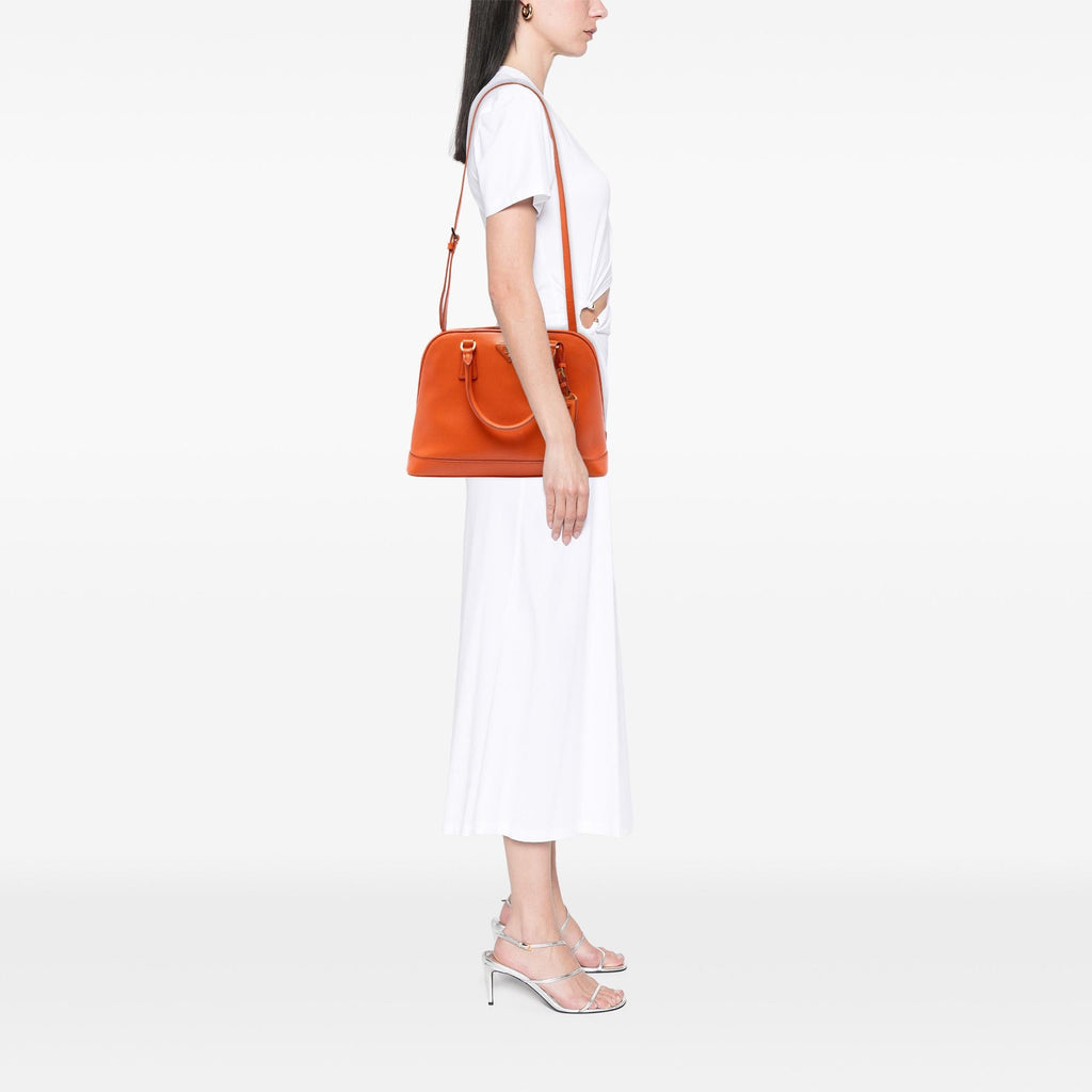Prada Medium Saffiano Lux Open Promenade Satchel