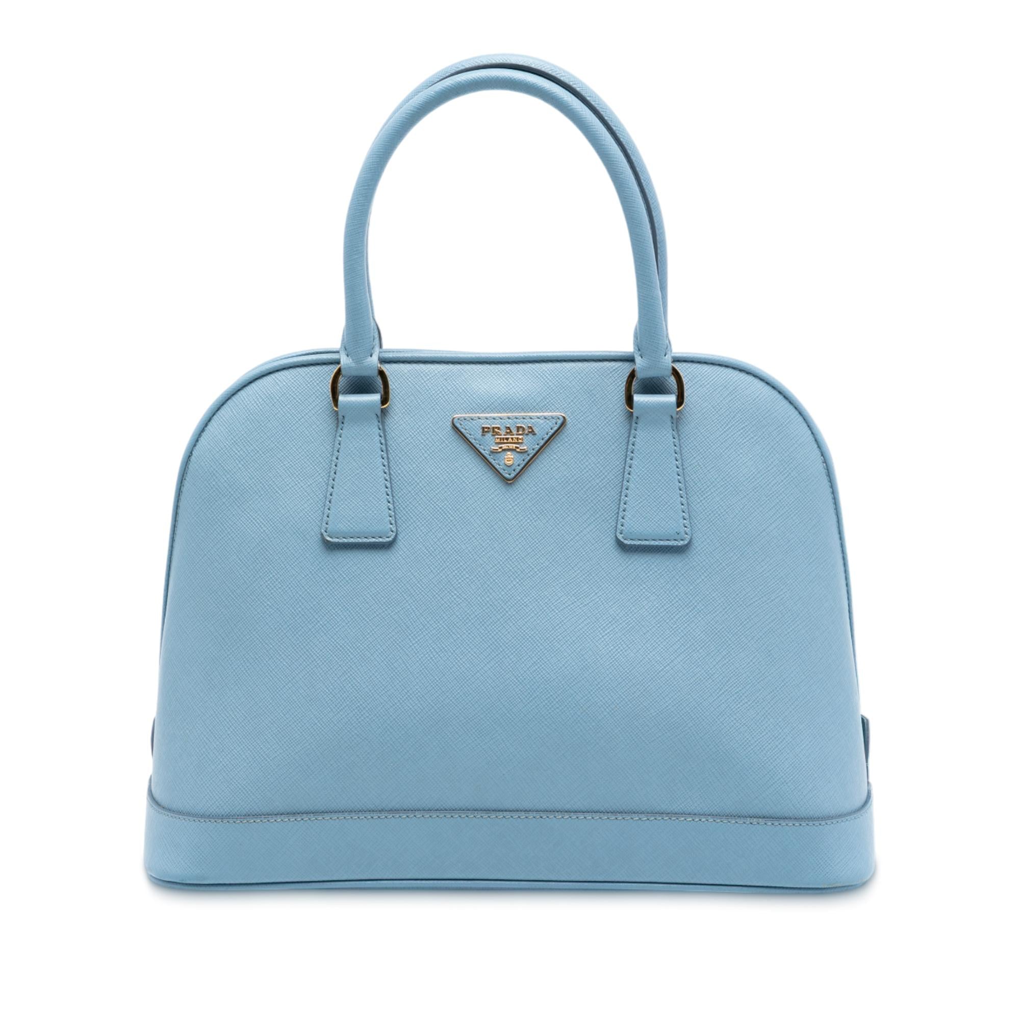 Prada Medium Saffiano Lux Open Promenade Satchel