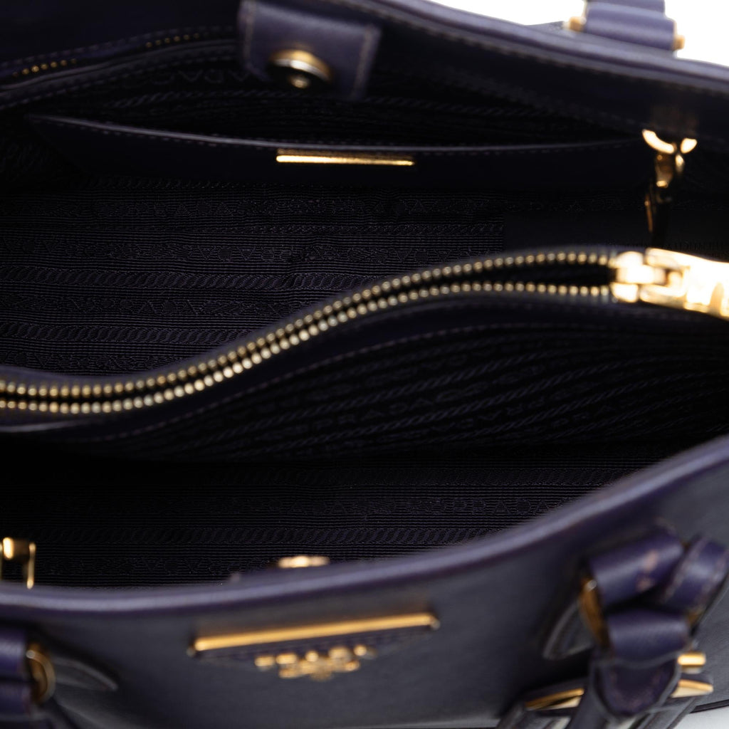 Prada Medium Saffiano Lux Open Promenade Satchel