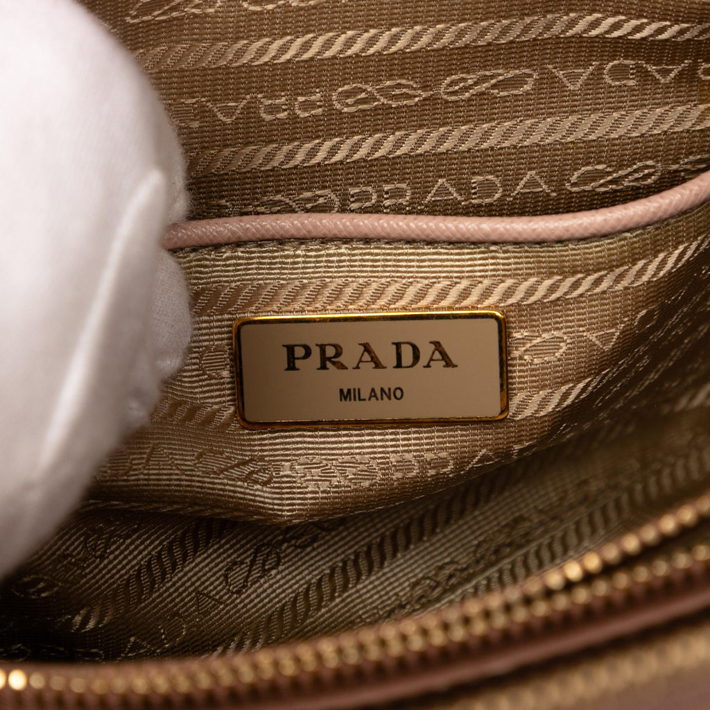 Prada Medium Saffiano Lux Promenade Satchel