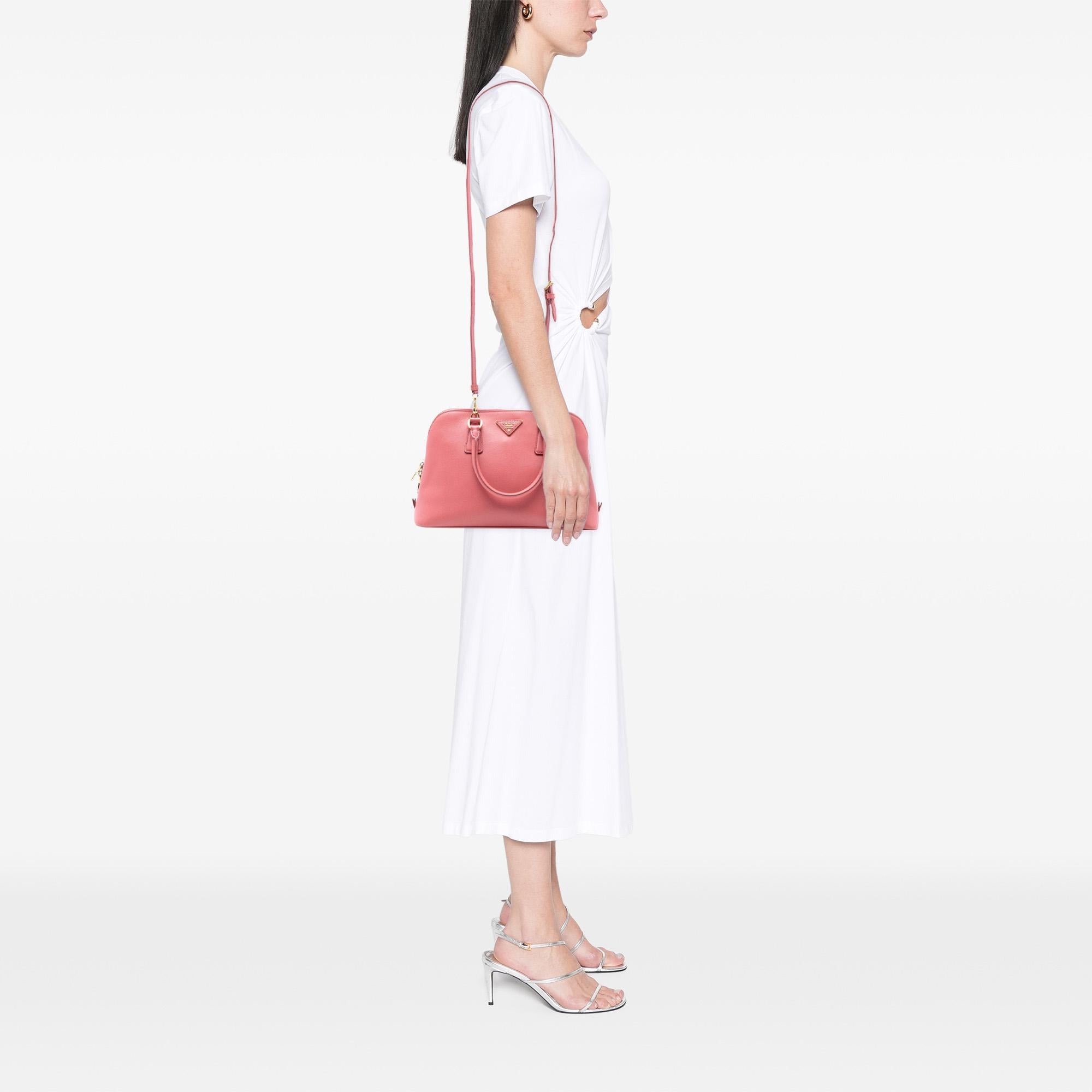 Prada Medium Saffiano Lux Promenade Satchel