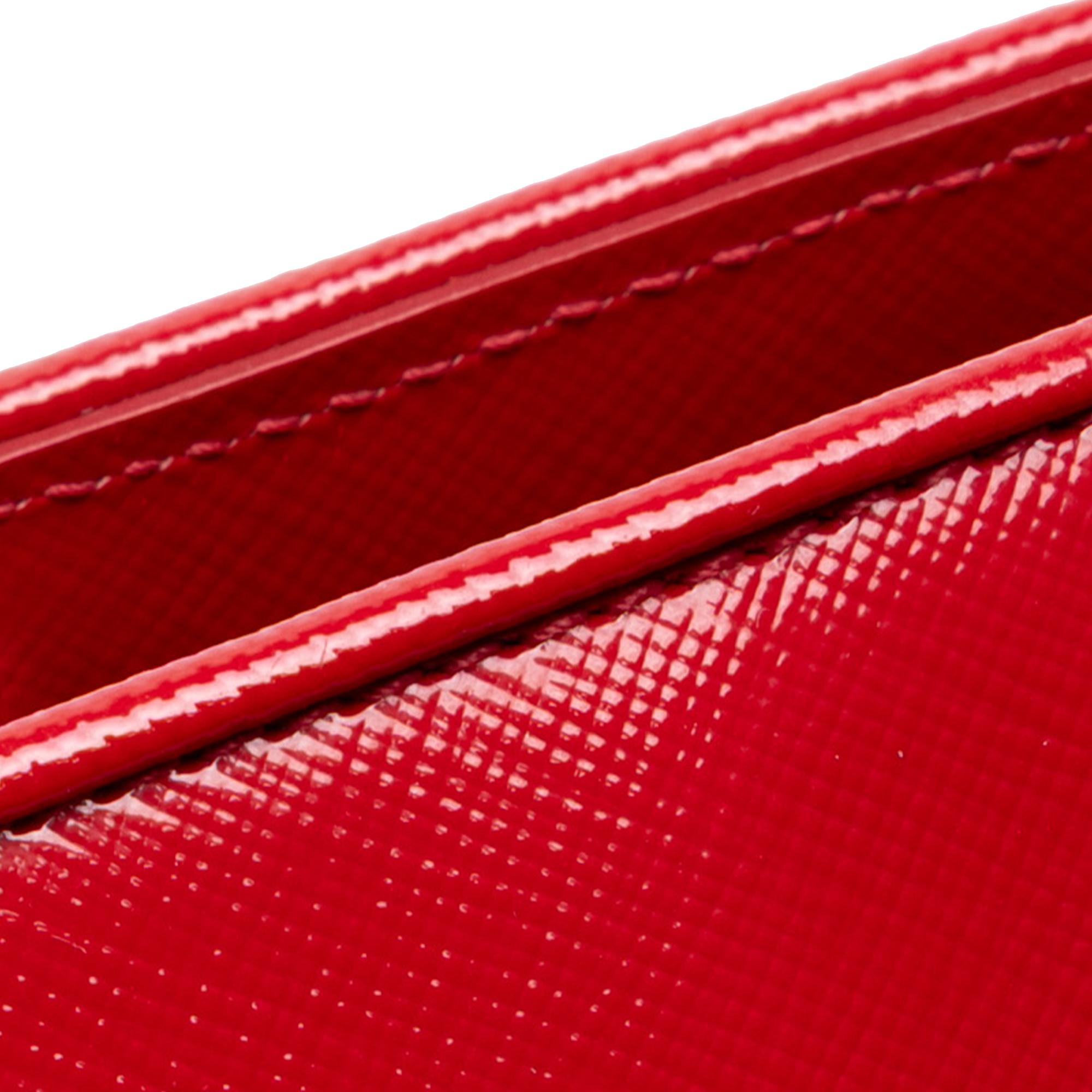 Prada Medium Saffiano Vernice Open Promenade Satchel