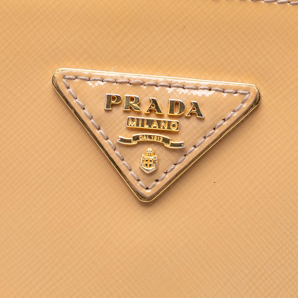 Prada Medium Saffiano Vernice Promenade Satchel