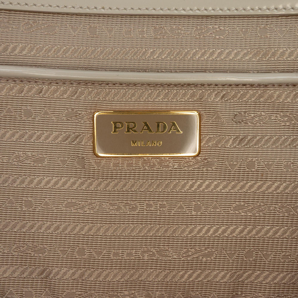 Prada Medium Spazzolato Galleria Double Zip Satchel