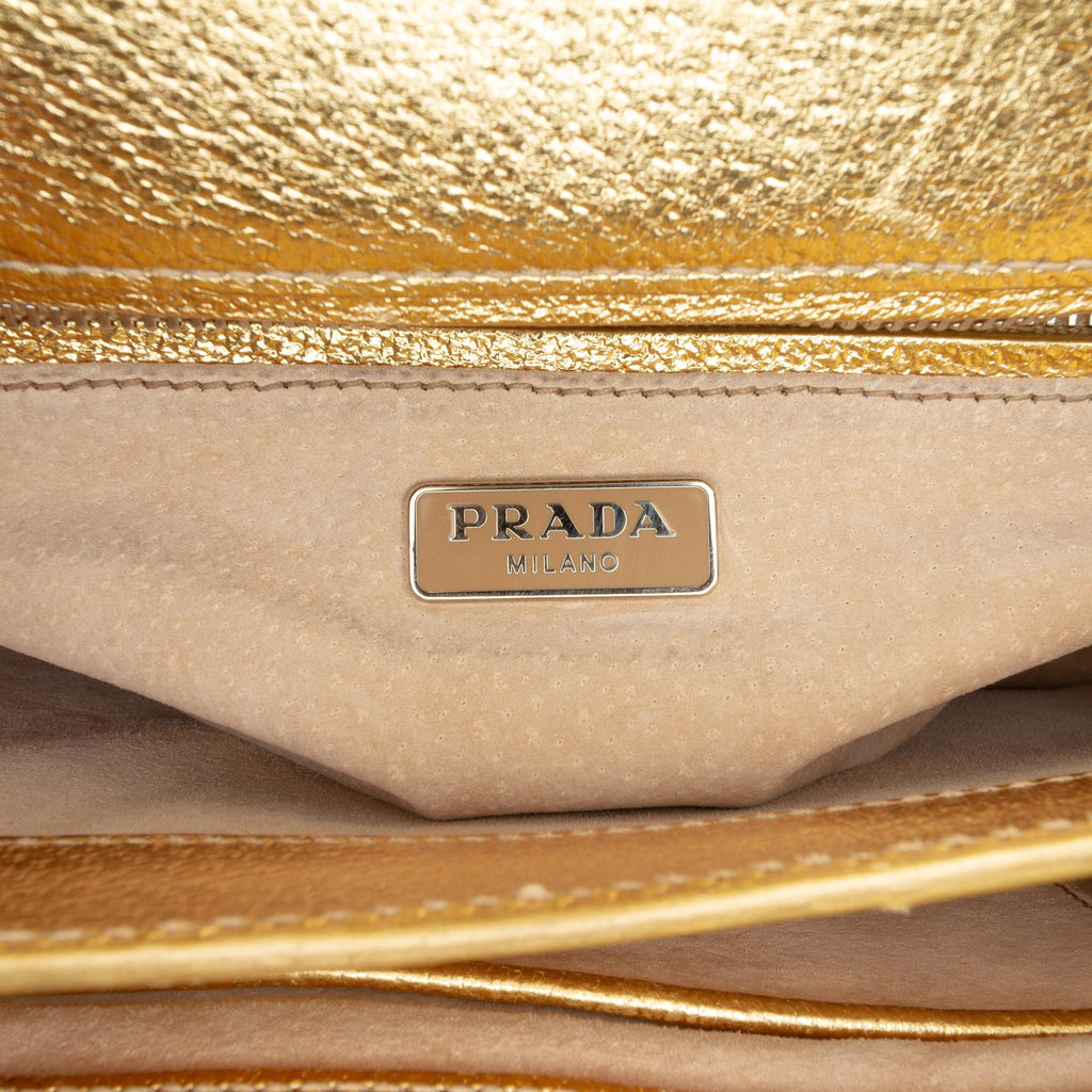 Prada Metallic Cinghiale Crossbody