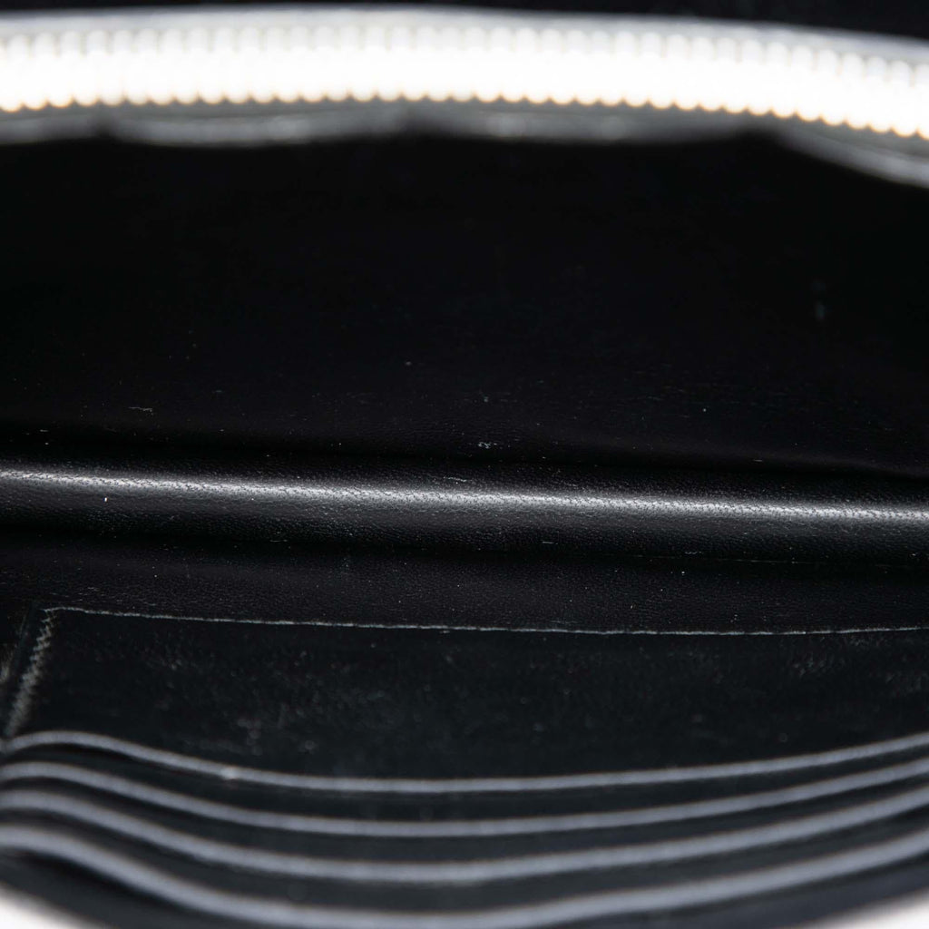 Prada Metallic Saffiano Lux Wallet on Chain