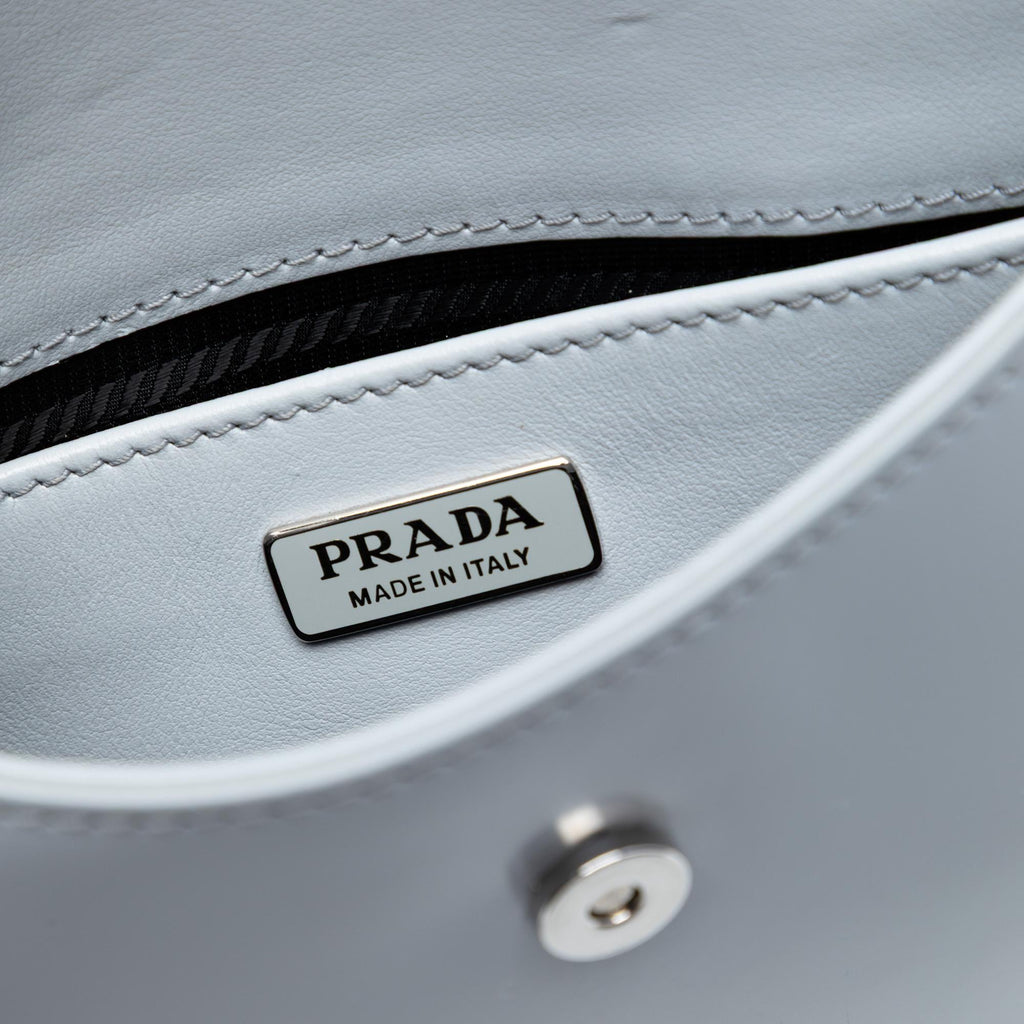 Prada Mini Brushed Leather Cleo Flap