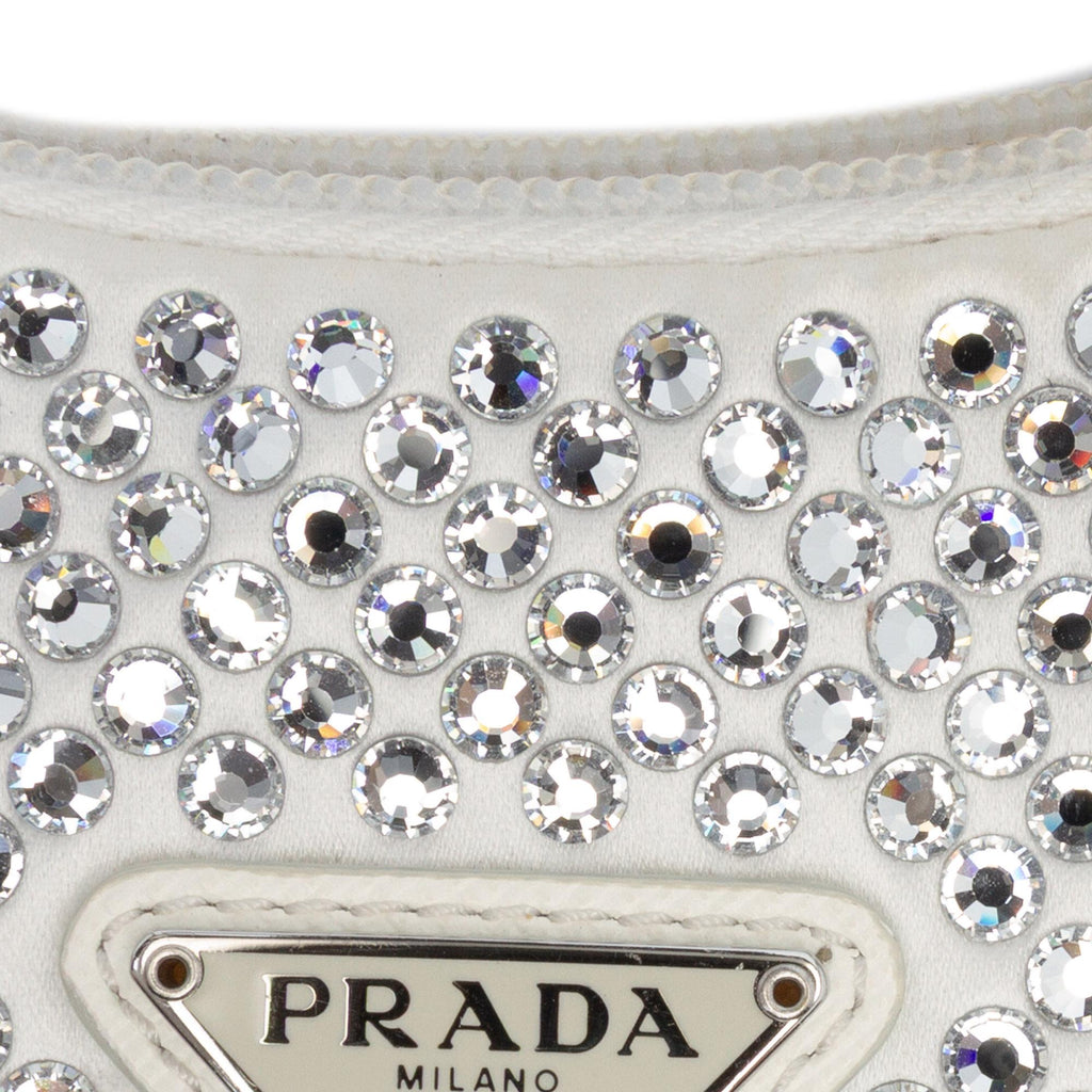 Prada Mini Satin Crystal Re-Edition 2000 Shoulder Bag