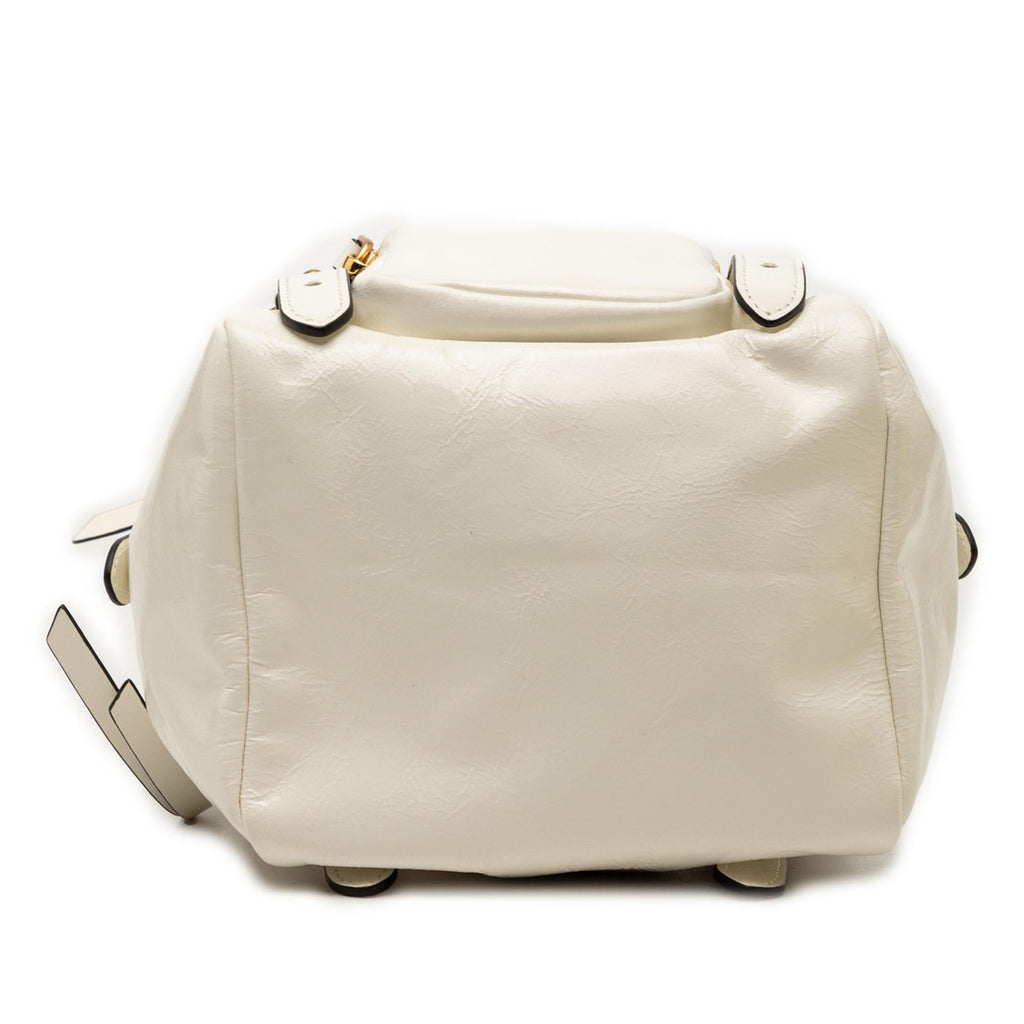 Prada Mini Soft Calfskin Dangle Top Handle Bag