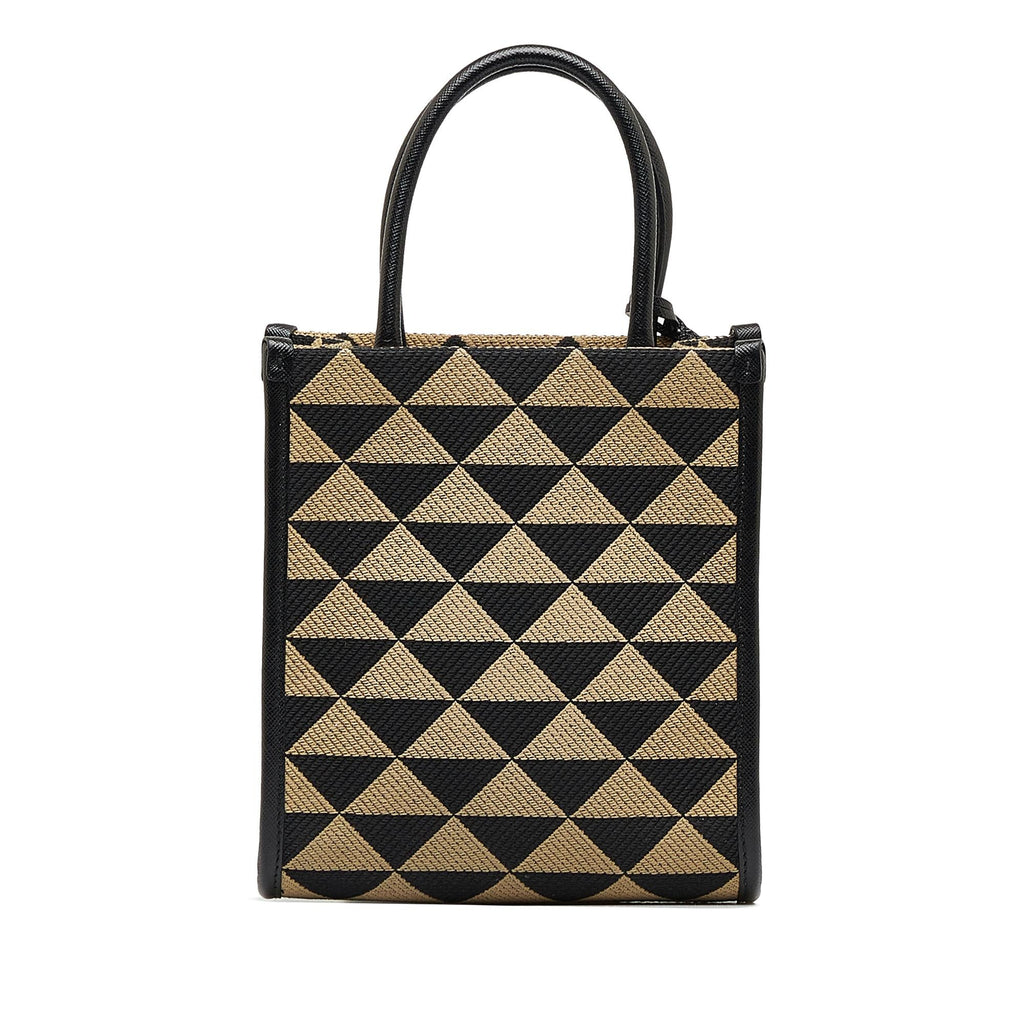 Prada Mini Symbole Triangolo Tote (SHG-3OB7VR)