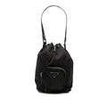 Prada Mini Tessuto Drawstring Bucket Bag