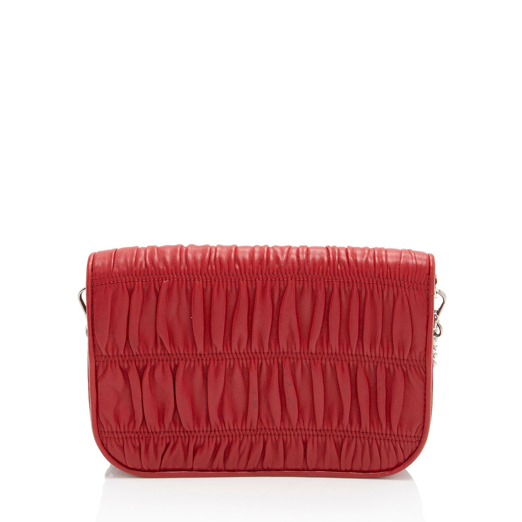 Prada Nappa Gaufre Leather Chain Flap Bag