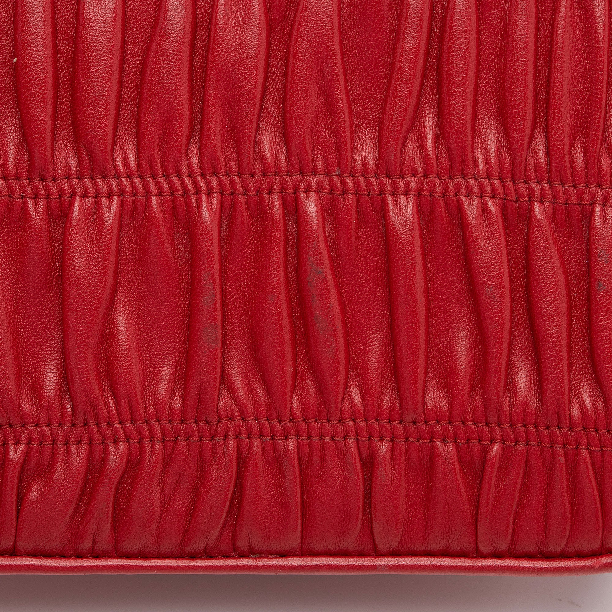 Prada Nappa Gaufre Leather Chain Flap Bag