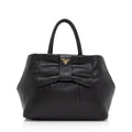 Prada Nappa Fiocco Bow Medium Tote (SHF-T65n9J)