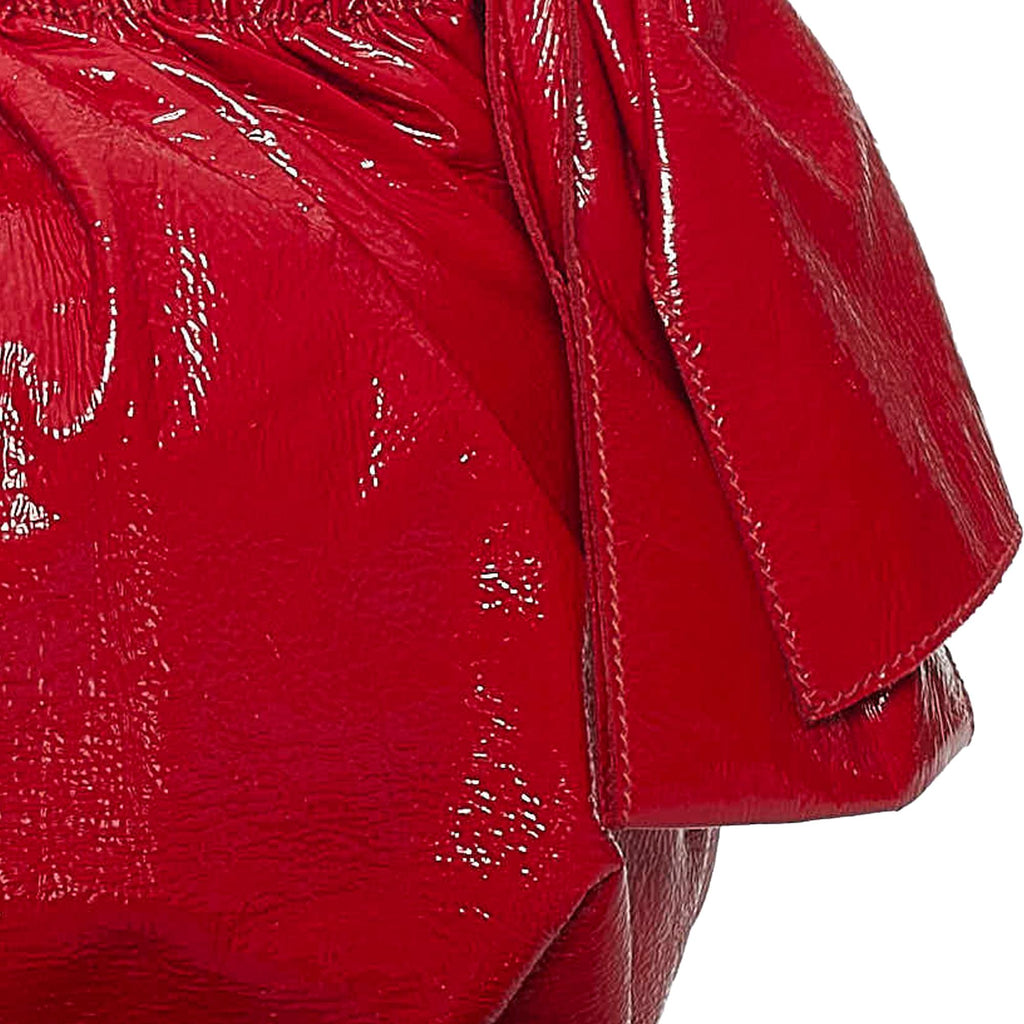 Prada Patent Leather Bow Satchel (SHG-28997)