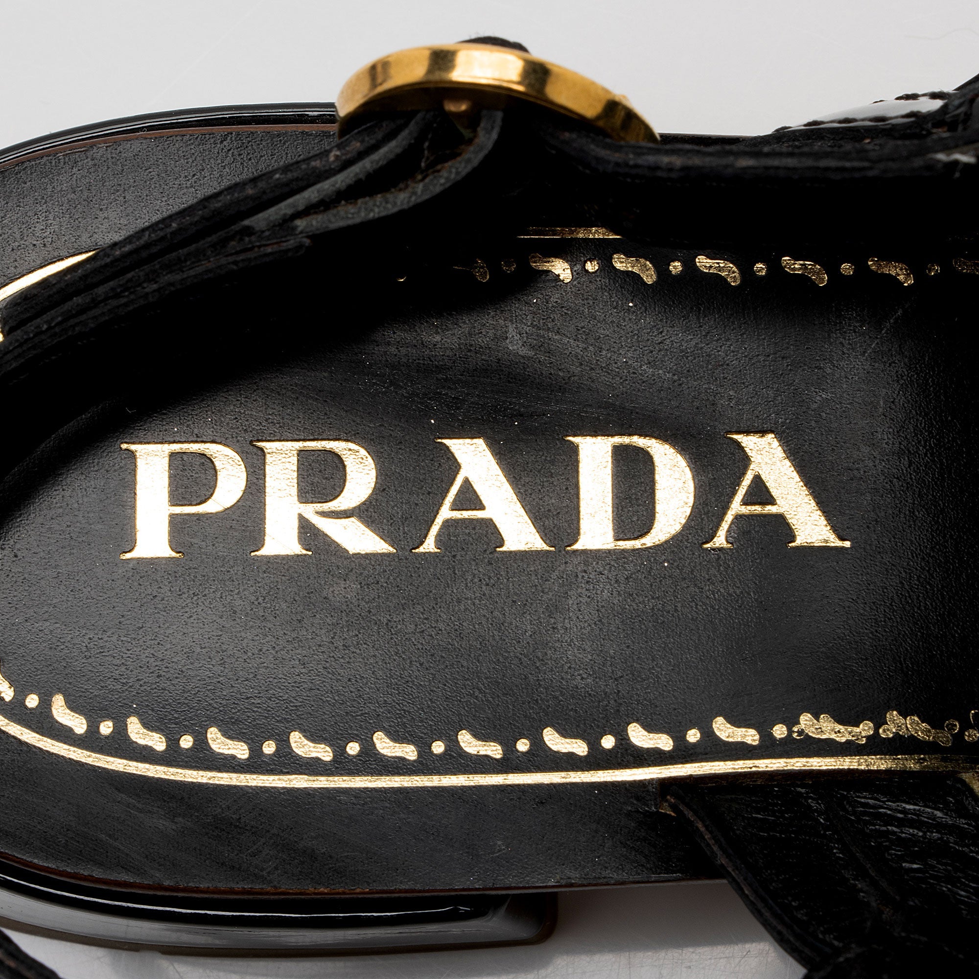 Prada Patent Leather Braided Slingback Sandals - Size 6 / 36 (SHF-5fdOzk)