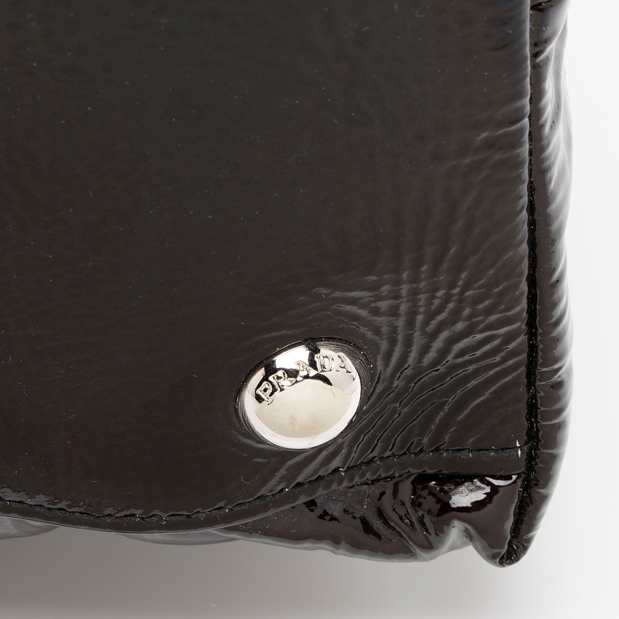 Prada Patent Leather Ombre Dome Satchel (SHF-alsIpx)