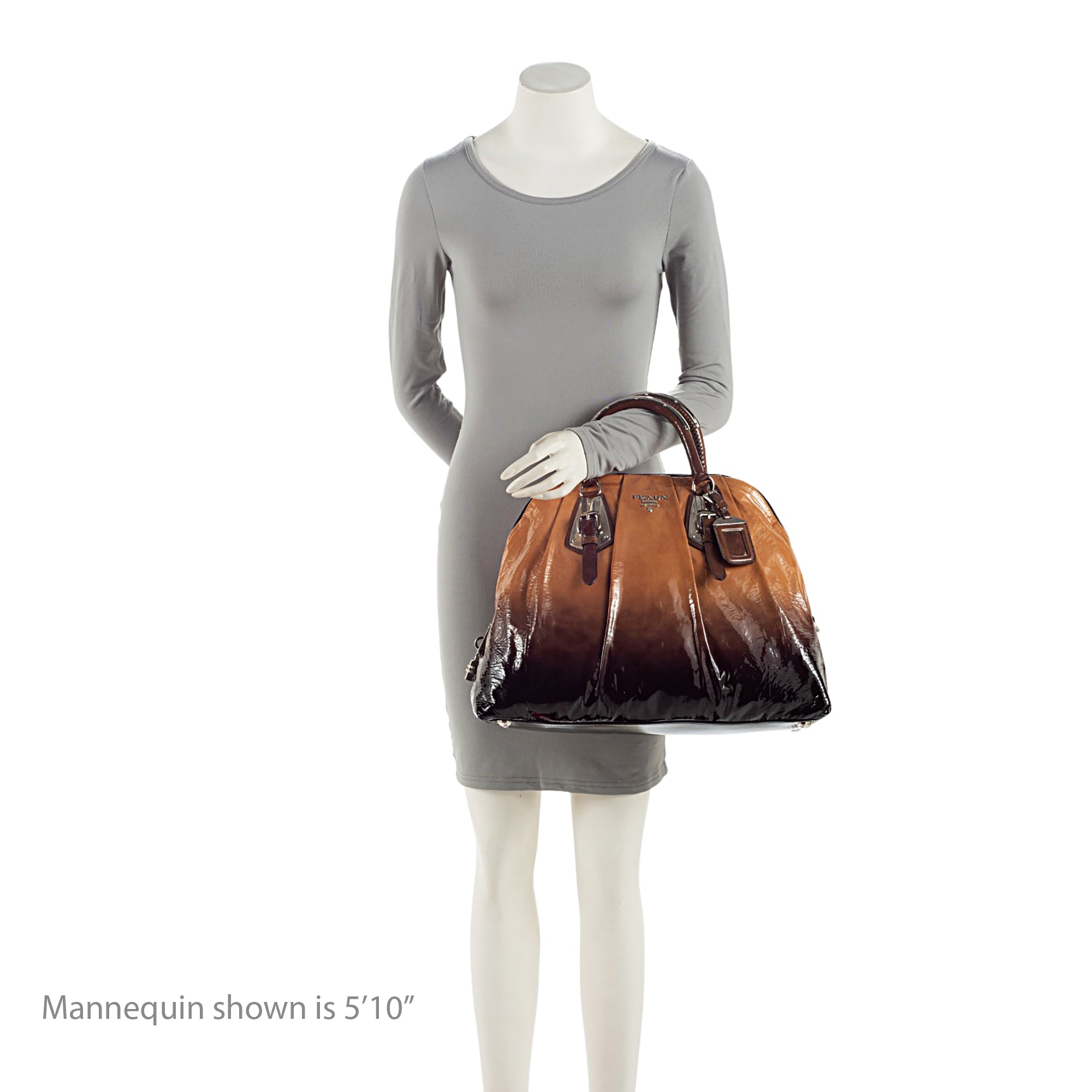 Prada Patent Leather Ombre Dome Satchel (SHF-alsIpx)