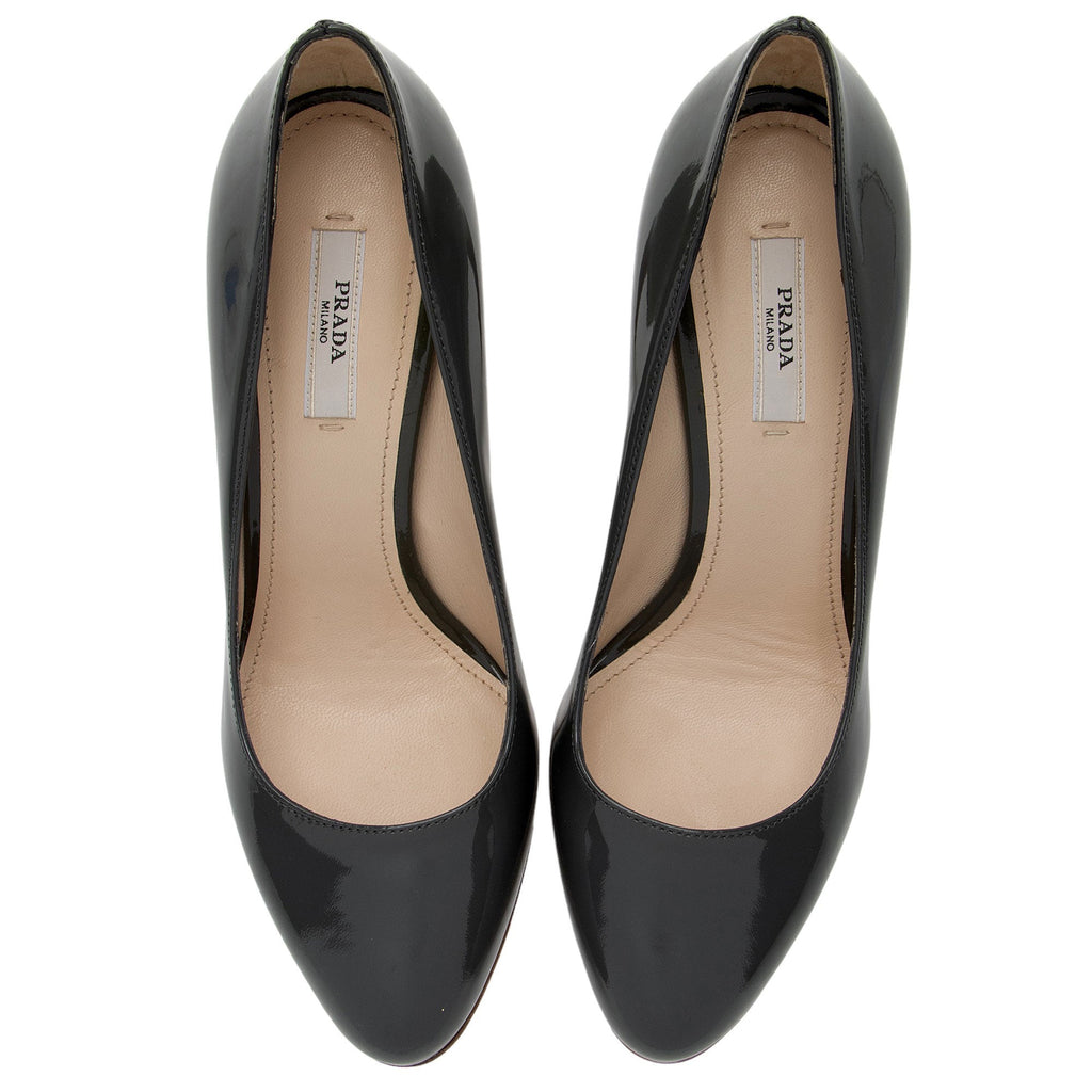 Prada Patent Leather Pumps - Size 7.5 / 37.5 (SHF-iVZkj8)