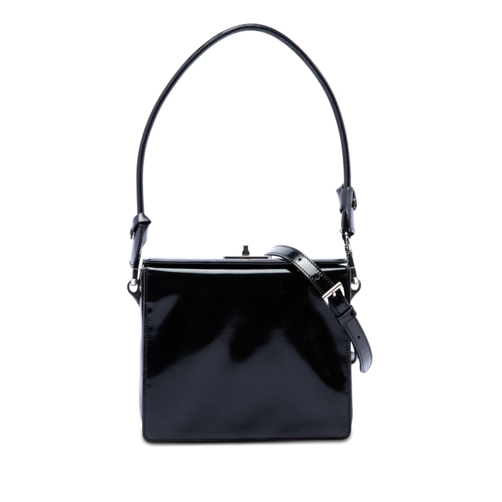 Prada Patent Leather Turnlock Satchel