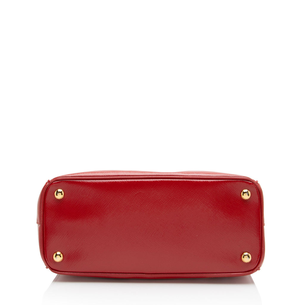 Prada Patent Saffiano Galleria Small Tote