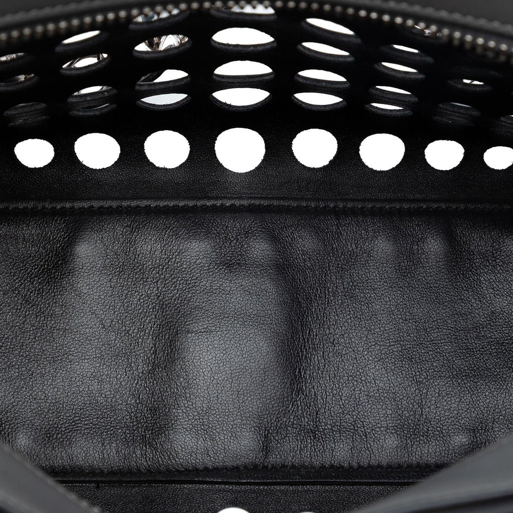 Prada Perforated Leather City Fori Chain Handbag