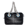 Prada Perforated Leather City Fori Chain Handbag