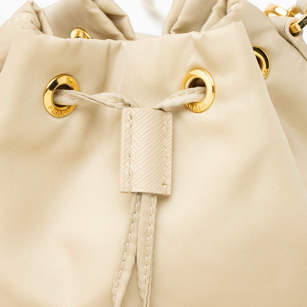 Prada Re-Nylon Duet Drawstring Bucket Bag