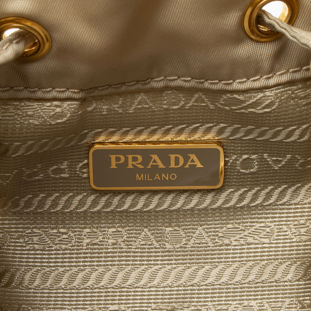 Prada Re-Nylon Duet Drawstring Bucket Bag