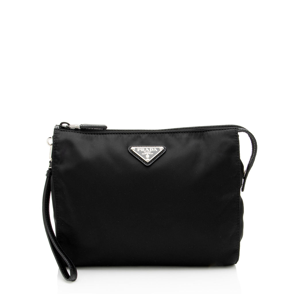 Prada Re-Nylon Saffiano Wristlet
