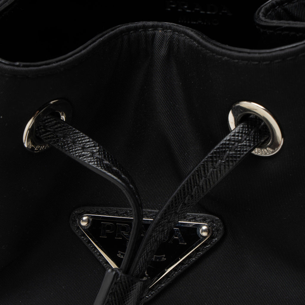 Prada Re-Nylon Top Handle Mini Bucket Bag