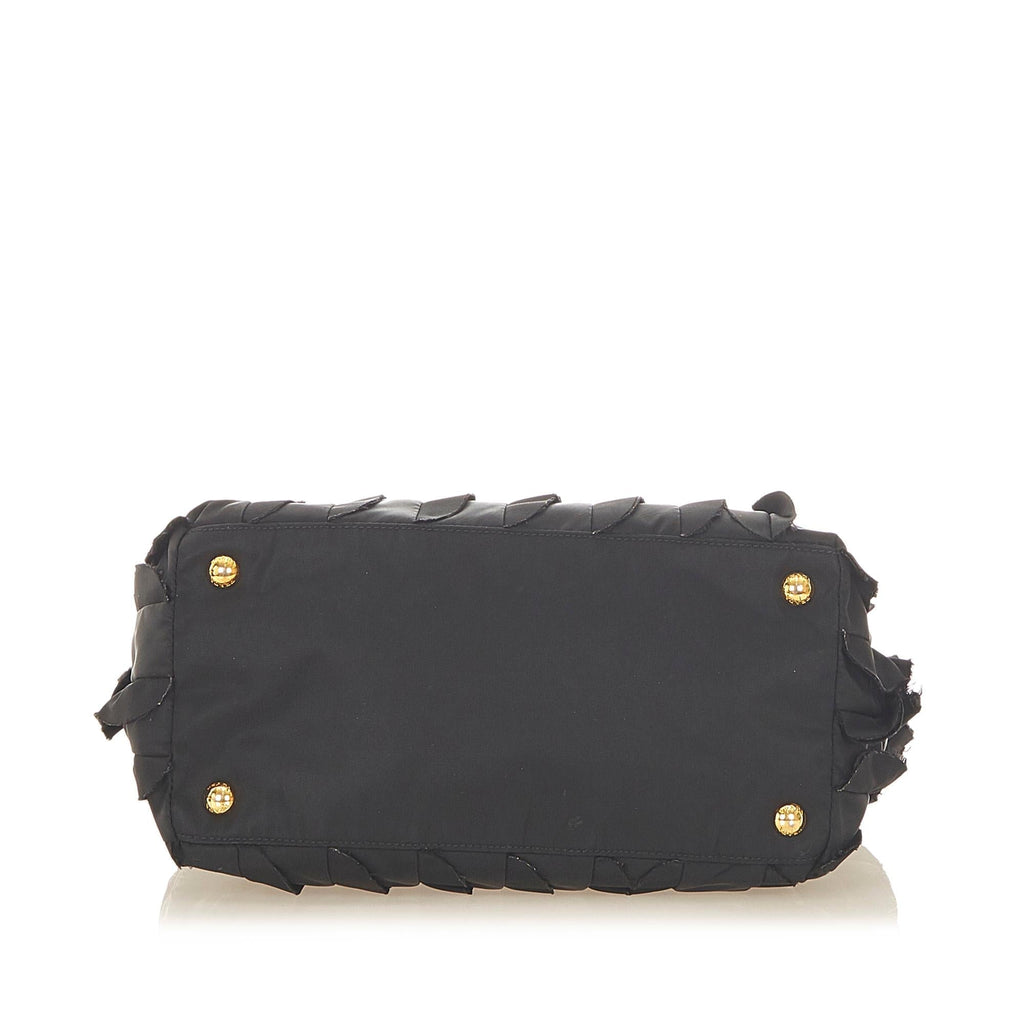 Prada Ruffled Tessuto Tote Bag (SHG-31505)