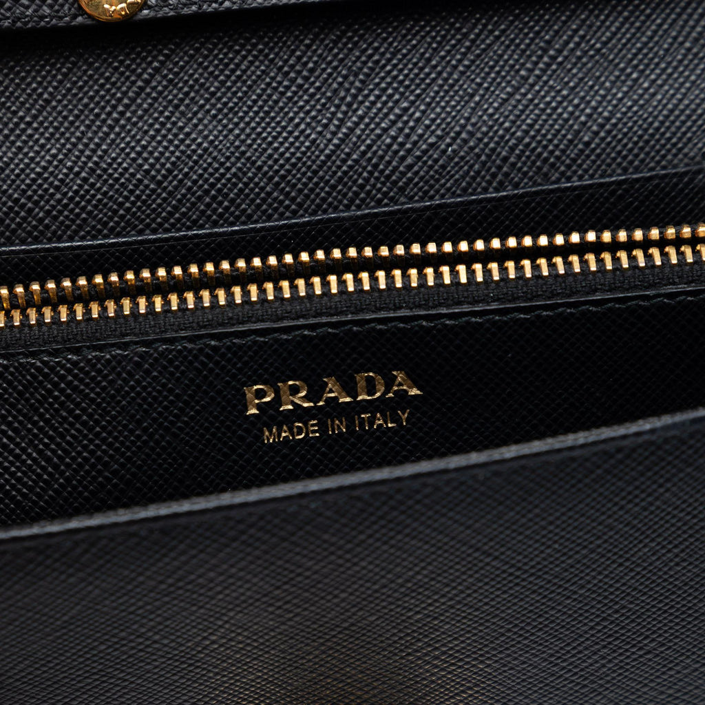 Prada Saffiano Arcade Wallet On Chain
