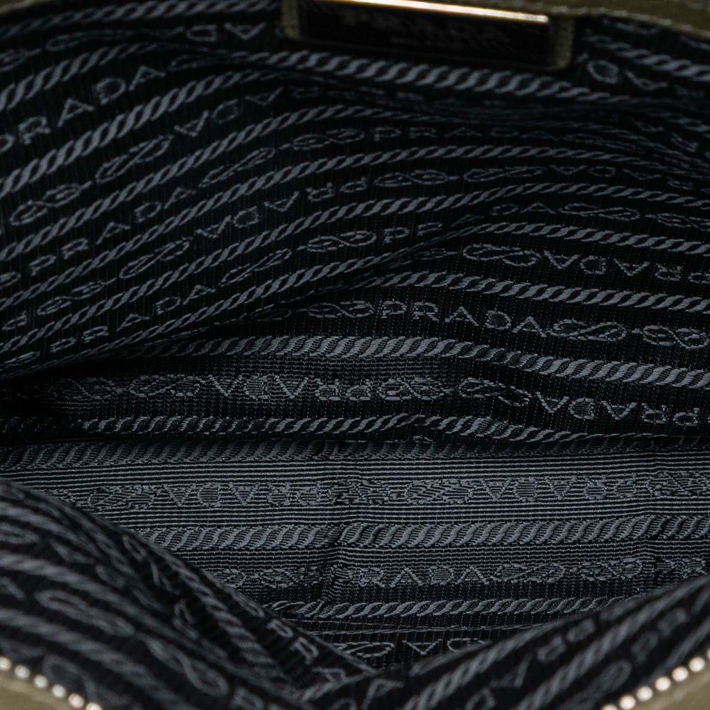 Prada Saffiano Brique Zip Top Crossbody