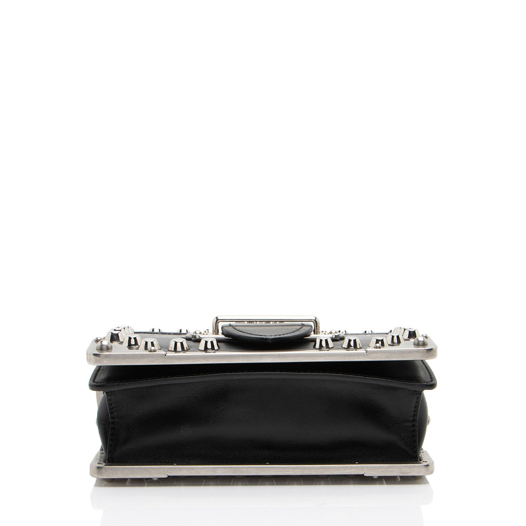Prada Saffiano Calfskin Studded Cahier Crossbody (SHF-Cf2bbw)