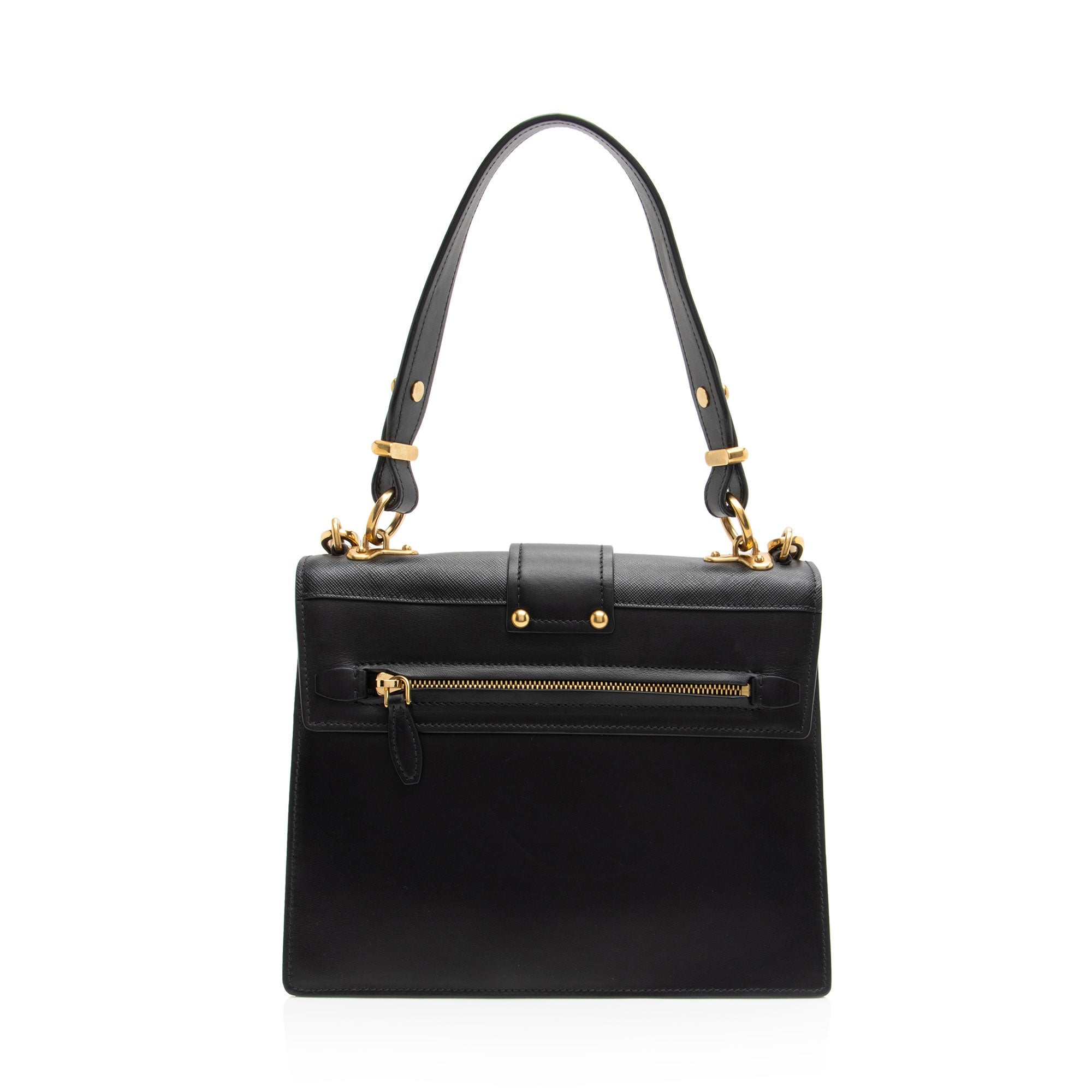 Prada Calfskin Cahier Top Handle (SHF-1Td68q)
