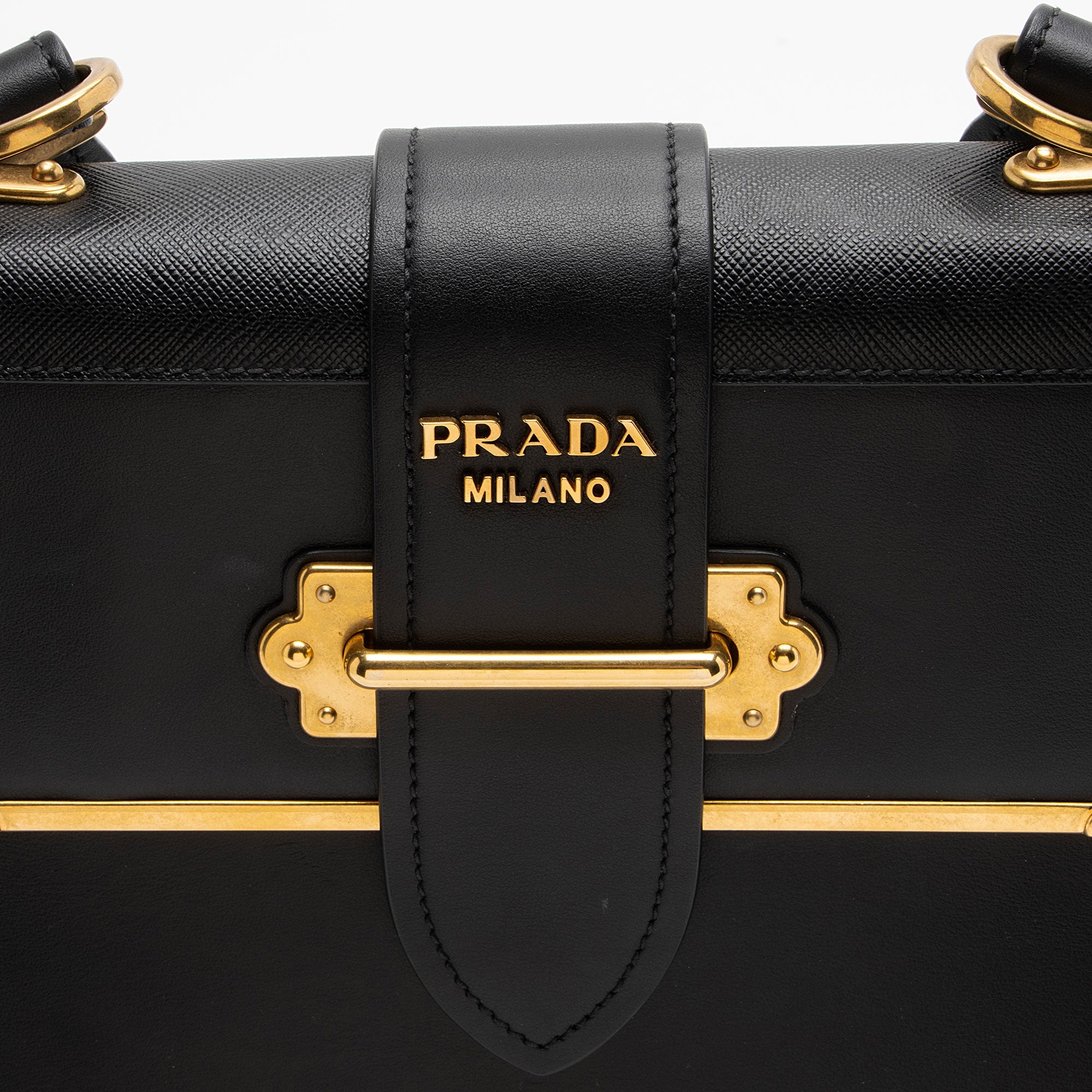 Prada Calfskin Cahier Top Handle (SHF-1Td68q)